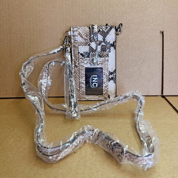I.N.C International Concepts Ashlii Phone Wristlet Crossbody – Sleek Snake - Picture 4 of 7